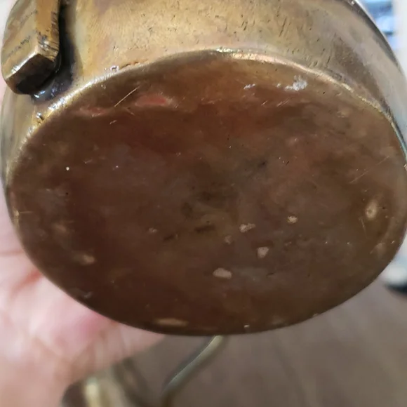 2x vintage brass and copper arabic coffee pots - Picture 5 of 9